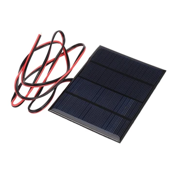 2X 1,5 Вт 12 В Мини-солнечная панель Зарядное устройство для модуля малой ячейки с проводом длиной 1 м
