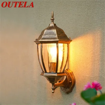 OUTELA Классический уличный настенный светильник, водонепроницаемый IP65, ретро-бра, Декоративное освещение для домашней веранды