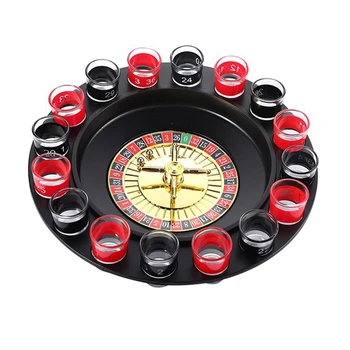 Вращающееся колесо Русской рулетки на 16 лунок, игра в винный бокал, игра в рулетку KTV, вращающееся колесо для винного бокала
