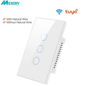 Tuya WiFi Switch Smart Home Interruptor Light US 1/2/3 Пульт Дистанционного Управления от Alexa Dot Google Для всего дома Inteligente Бразилия Мексика
