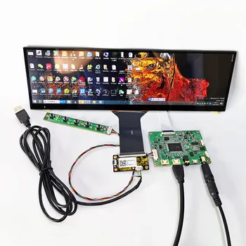 12,6-дюймовый ЖК-дисплей с емкостным сенсорным дисплеем 1920 * 515 HDMI для промышленного оборудования, автомобильный дисплей Raspberry Pi, комплект DIY