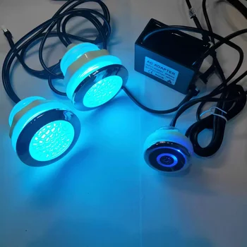 2шт RGB LED Hottub Lights Спа-Джакузи отверстие лампы 53 мм для отверстия 55-60 мм 2 Вт бассейн для ног горячая ванна лампа 1 контроллер 1 адаптер