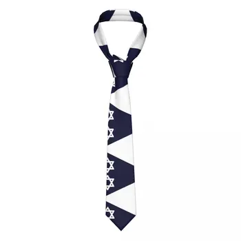 Повседневный галстук Arrowhead Skinny Branch Davidian Flag, тонкий галстук для мужчин, мужские аксессуары, простота для вечернего официального галстука