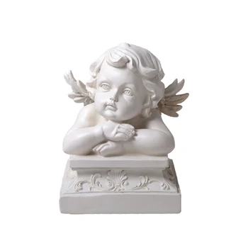 Маленький ангел, американские ретро-украшения, Декоративная спальня, столовая, европейская статуя из смолы, скульптура
