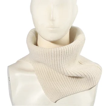 Женский пуловер с воротником в новом стиле, теплый осенне-зимний чехол для шеи, Утолщенный ложный воротник, шерстяной шарф с разрезным воротником