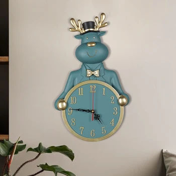 Часы Для гостиной, простые настенные часы без звука, креативные часы для детской комнаты