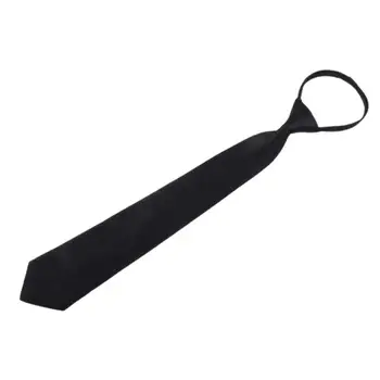 Черный зажим для галстука Защитные галстуки для мужчин и женщин Швейцар Стюард Матовый Черный Галстук Черный Похоронный галстук Аксессуары для одежды