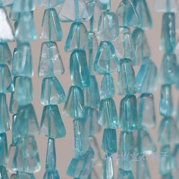 РАССЫПЧАТЫЕ бусины из синего апатита треугольной формы 5-7 мм оптом для DIY ювелирных изделий ожерелье 32 см