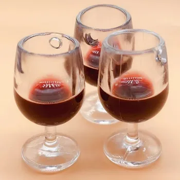 5 шт./упак., Большие серьги в виде бокалов для красного вина, подвески, Миниатюрная бутылка для напитков, подвеска для брелка, ожерелье, Ювелирные изделия своими руками