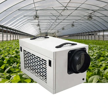 Промышленный осушитель воздуха для теплицы с воздуховодом в помещении для выращивания 130 ppd 130 пинт