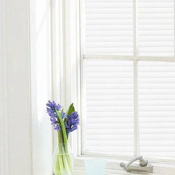Декоративная матовая пленка для окон в полоску, ПВХ, не прилипающая, блокирующая ультрафиолетовое излучение, терморегулирующие наклейки на окна для офиса и дома