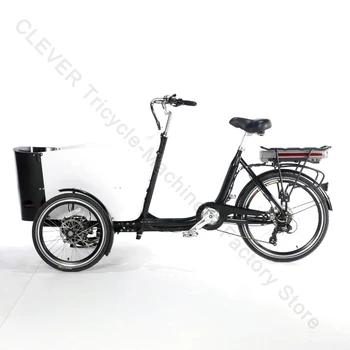 Семейный Грузовой велосипед высокого качества с 3 колесами, Дания, Грузовой Трехколесный велосипед с фронтальной загрузкой, Оптовый Популярный Электрический Велосипед, Детское сиденье