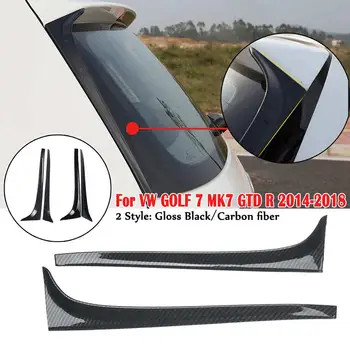 2шт Авто-стайлинг заднего стекла Боковой спойлер Крыло для V-W Golf 7 MK7 2014-2018 Автомобильные аксессуары Экстерьер