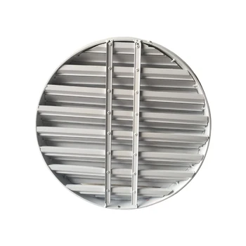 Белая круглая вентиляционная решетка, алюминиевые непромокаемые жалюзи, круговой вентиляционный шланг, диаметр крышки воздуховода 200-450 мм
