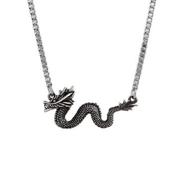 Винтажный стиль Dargon Шарм Кулон Ожерелье для женщин Мужчин Пара ювелирных изделий Подарок парню dz444