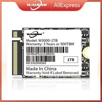 WALRAM M.2 2230 NVMe PCIe Gen 3x4 SSD SSD 1 ТБ 512 ГБ 3500 М/с Внутренний Твердотельный накопитель для Microsoft Surface Pro 7 + 8 Steam Deck