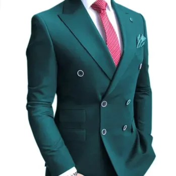 Осень 2022, Новый дизайн, Элегантные мужские костюмы, Прямой производитель, Мужской Облегающий костюм, Офисный Для roupa masculina (Куртка + брюки)