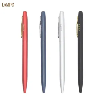 Алюминиевая Гелевая ручка для вывесок LAMPO, Металлическая Ручка для подписи 0,5 ММ, PREMEC Smooth Switzerland, Заправка Черными чернилами, Офисная Школьная ручка для письма