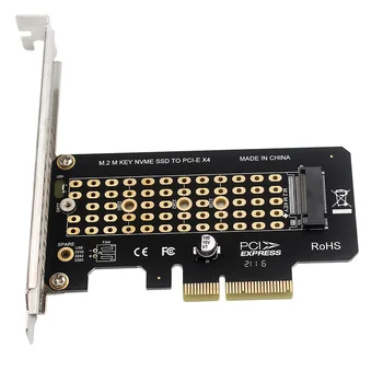 M.2 NVME M-Key для PCI-E X4 Карта адаптера Поддержка карты расширения M-Key NVME PCI-E Протокол SSD, Совместимый с PCI-E X4/X8/X16