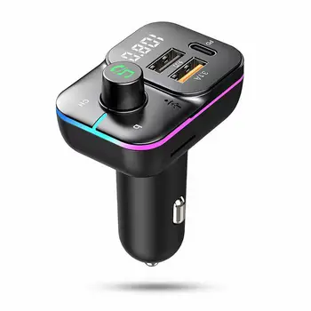 Новый автомобильный Bluetooth FM-передатчик, MP3-модулятор, плеер, Беспроводные руки, Аудиоприемник, Быстрое зарядное устройство с двумя USB, Автомобильные Аксессуары
