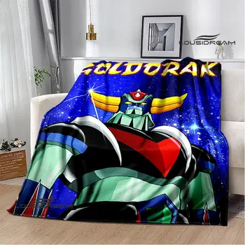 UFO ROBO GRENDIZER Одеяло с принтом GOLDORAK, тонкое одеяло, аниме-одеяло, одеяло для пикника, подарок на день рождения