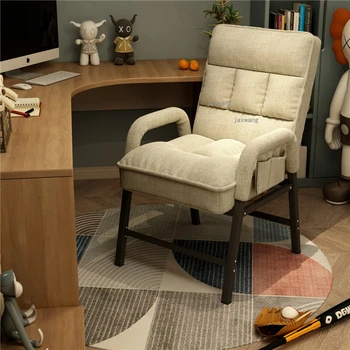 Офисные стулья со спинкой из скандинавской ткани, Компьютерное кресло для отдыха, Ленивый диван в общежитии, Кресло для игр в спальне, Офисная мебель