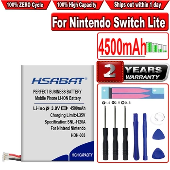 Аккумулятор HSABAT 4500mAh HDH-003 HDH-001 HDH-002 для игрового плеера Nintendo Switch Lite
