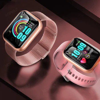 Смарт-часы Женские Мужские 2021 Спортивные смарт-часы Фитнес-браслет Трекер активности Пульсометр для Android Relojes Smart Watch