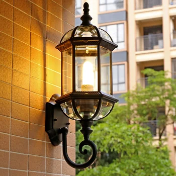 Европейский Внутренний дворик, уличные водонепроницаемые Светодиодные настенные светильники, Фоновый светильник для гостиной, Декоративный светильник для коридора в Американском саду