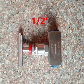Игольчатый клапан с внутренней резьбой из нержавеющей стали 304 NPT 1/2 ' игольчатый клапан высокого давления с ручкой одной формы
