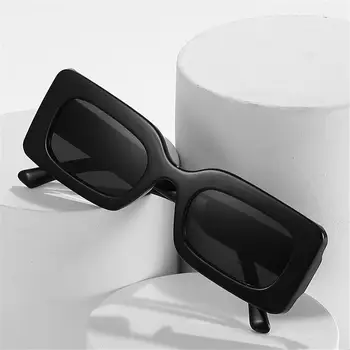 Популярные женские очки UV400 в большой оправе Женские солнцезащитные очки Мужские солнцезащитные очки Прямоугольные солнцезащитные очки оттенки