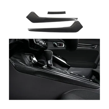 Центральные Консоли, Боковые Планки Переключения Передач, Декоративная Крышка для Honda Civic 11Th Gen 2022 2023 Аксессуары - ABS Углеродное Волокно