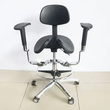 Кресло стоматолога, стул для стоматолога, Подъемная планка, вращающееся лабораторное кресло для салона красоты с подлокотником
