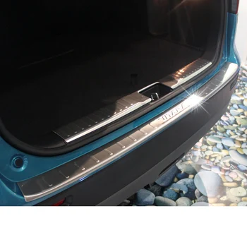 Защитная накладка на порог задней двери автомобиля для Suzuki Vitara 2016 2017 2018 Аксессуары Chrome Auto Style Decoration 2019