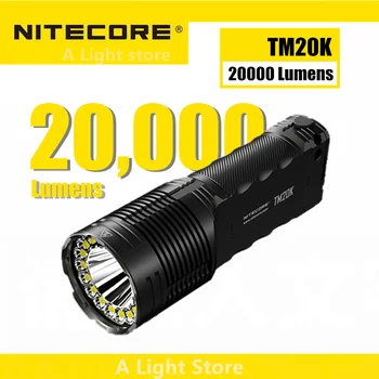 Мощный тактический фонарь NITECORE TM20K для кемпинга, поиска, самообороны, охотничий фонарь, Патрульный фонарь, аварийный ручной фонарь
