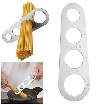 Линейка для спагетти из нержавеющей стали, инструмент для измерения порций пасты, устройство для контроля порций пасты на 4 порции, приспособление для приготовления лапши