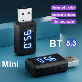 Автомобильный Bluetooth 5.3 FM02 Передатчик Приемник Громкой Связи Mini USB Power Car Kit Auto Wireless Audio Для Автомобильного Fm-Радио