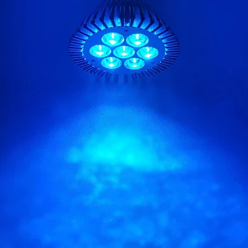 14 Вт / 7 Вт PAR30 Ice Blue 470 нм ~ 475нм Светодиодная лампа Точечная лампа для аквариума E27 E26