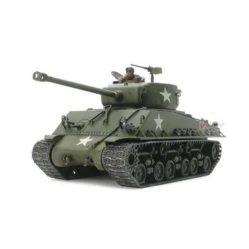 Tamiya 32595 1/48 M4A3E8 Sherman Easy Eight Tank Assembly Model Building Kits Статические Игрушки Для Коллекции Хобби